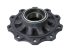 DT Spare Parts - Wheel hub, with bearing, d1: 120 mm, d2: 147 mm, D: 380 mm, 10 bores, b: 22 mm, H: 145.5 mm - 10.30431