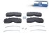 DT Spare Parts - Disc brake pad kit, W: 249.5 mm, S: 29.3 mm, H: 106.8 mm - 1.35032