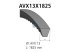 DT Spare Parts - V-belt, L: 1825 mm, W: 13 mm, AVX13X1825 - 1.21210