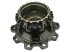 DT Spare Parts - Wheel hub, with bearing, d1: 148 mm, d2: 148 mm, D: 383 mm, 10 bores, b: 25 mm, P: 335 mm, H: 287 mm - 5.30170