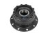 DT Spare Parts - Wheel hub, with bearing, d1: 150 mm, d2: 160 mm, D: 376.5 mm, 10 bores, b: 25 mm, P: 335 mm, H: 235 mm - 6.54010