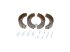 DT Spare Parts - Brake shoe kit, with linings, D: 170 mm, W: 40 mm - 4.91460