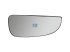DT Spare Parts - Mirror glass, wide view mirror, right, W: 118 mm, H: 188 mm - 12.83500