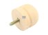 DT Spare Parts - Vibration damper, D: 54.5 mm, M8 x 1,25, LTh: 25 mm, H: 45.5 mm - 1.22417 - 2 Pack