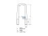 DT Spare Parts - U-bolt, r: 25 mm, R: 130 mm, M30 x 3,5, LTh: 90 mm, L: 404 mm, w: 95 mm, 10.9 - 1.25363 - 2 Pack