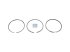 DT Spare Parts - Piston ring kit, D: 115 mm - 1.31036