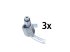 DT Spare Parts - Hose line, cabin tilt, D: 8.5 mm, M12 x 1,5, M12 x 1,5, M12 x 1,5, L1: 1740 mm, L2: 900 mm, 362 bar - 1.28154