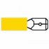 Durite - Terminal Yellow 6.30mm Blade Pack of 1000 - 3-001-28