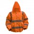 Sealey Worksafe Hi-Vis Orange Jacket with Quilted Lining, Elasticated Waist & Cuffs - Large