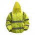 Sealey Worksafe Hi-Vis Yellow Jacket with Quilted Lining, Elasticated Waist & Cuffs - X-Large