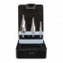 Sealey Spiral Flute HSS 4341 Step Drill Bit Set 3pc