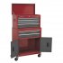Sealey American PRO Topchest & Rollcab Combination 6 Drawer - Red
