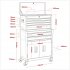 Sealey American PRO Topchest & Rollcab Combination 6 Drawer - Red