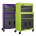 Sealey Topchest & Rollcab Combination 6 Drawer with Ball-Bearing Slides - Purple/Grey