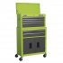 Sealey American PRO Topchest & Rollcab Combination 6 Drawer - Green/Grey