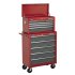 Sealey American PRO Topchest 6 Drawer - Red/Grey