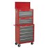 Sealey American PRO Topchest 6 Drawer - Red/Grey