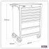 Sealey Superline PRO Rollcab 7 Drawer - Red