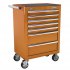 Sealey Superline PRO® Rollcab 7 Drawer - Orange
