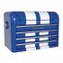 Sealey Premier Retro Style Topchest 4 Drawer - Blue with White Stripes