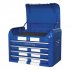 Sealey Premier Retro Style Topchest 4 Drawer - Blue with White Stripes