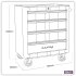 Sealey Premier Retro Style Rollcab 4 Drawer - Blue with White Stripes