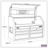 Sealey Superline PRO Black Edition Topchest with 6 Soft Close Drawers & Power Bar 910mm
