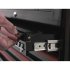 Sealey Premier Retro Style Wide Rollcab 6 Drawer - Black with Red Anodised Drawer Pulls