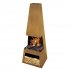 Sealey Dellonda Outdoor Chiminea Fireplace Heater Firewood Storage - Corten Steel