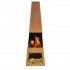 Sealey Dellonda Outdoor Chiminea Fireplace Heater Firewood Storage - Corten Steel