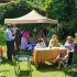 Sealey Dellonda Premium 3 x 3m Pop-Up Gazebo, PVC Coated, Water-Resistant Fabric, Supplied with Carry Bag, Rope, Stakes & Weight Bags - Beige Canopy