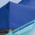 Sealey Dellonda Premium 3 x 3m Pop-Up Gazebo, PVC Coated, Water-Resistant Fabric, Supplied with Carry Bag, Rope, Stakes & Weight Bags - Blue Canopy