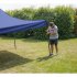 Sealey Dellonda Premium 3 x 3m Pop-Up Gazebo, PVC Coated, Water-Resistant Fabric, Supplied with Carry Bag, Rope, Stakes & Weight Bags - Blue Canopy
