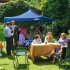 Sealey Dellonda Premium 3 x 3m Pop-Up Gazebo, PVC Coated, Water-Resistant Fabric, Supplied with Carry Bag, Rope, Stakes & Weight Bags - Blue Canopy