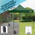Sealey Dellonda Premium 3 x 3m Pop-Up Gazebo, PVC Coated, Water-Resistant Fabric, Supplied with Carry Bag, Rope, Stakes & Weight Bags - Dark Green Canopy