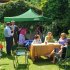 Sealey Dellonda Premium 3 x 3m Pop-Up Gazebo, PVC Coated, Water-Resistant Fabric, Supplied with Carry Bag, Rope, Stakes & Weight Bags - Dark Green Canopy