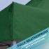Sealey Dellonda Premium 3 x 3m Pop-Up Gazebo, PVC Coated, Water-Resistant Fabric, Supplied with Carry Bag, Rope, Stakes & Weight Bags - Dark Green Canopy