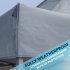 Sealey Dellonda Premium 3 x 3m Pop-Up Gazebo, PVC Coated, Water-Resistant Fabric, Supplied with Carry Bag, Rope, Stakes & Weight Bags - Grey Canopy