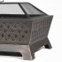 Sealey Dellonda 89cm Rectangular Outdoor Fire Pit, Antique Bronze Effect