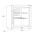 Sealey Baridi Mini Tabletop Beer & Drinks Fridge 50L Capacity - Stainless Steel