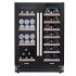 Sealey Baridi 40 Bottle/120 Can Under-Counter/Freestanding Dual Zone Wine Fridge & Cooler 60cm