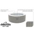 Sealey Dellonda 2-4 Person Inflatable Hot Tub/Spa with Smart Pump - Rattan Effect