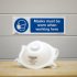 Sealey Worksafe Masks Must Be Worn Safety Sign, Rigid Plastic - Pack of 10
