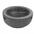 Sealey Dellonda Round MgO Fire Pit with BBQ Grill, 60cm, Safety Mesh Screen - Dark Grey