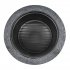 Sealey Dellonda Round MgO Fire Pit with BBQ Grill, 60cm, Safety Mesh Screen - Dark Grey