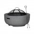 Sealey Dellonda Round MgO Fire Pit with BBQ Grill, 60cm, Safety Mesh Screen - Dark Grey