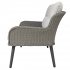 Sealey Dellonda Buxton Rattan Wicker Outdoor 2-Seater Sofa