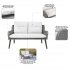 Sealey Dellonda Buxton Rattan Wicker Outdoor 2-Seater Sofa