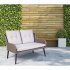Sealey Dellonda Buxton Rattan Wicker Outdoor 2-Seater Sofa