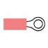 Durite - Terminal Heatshrink Red 6.4mm Ring Pack of 25 - 0-001-71